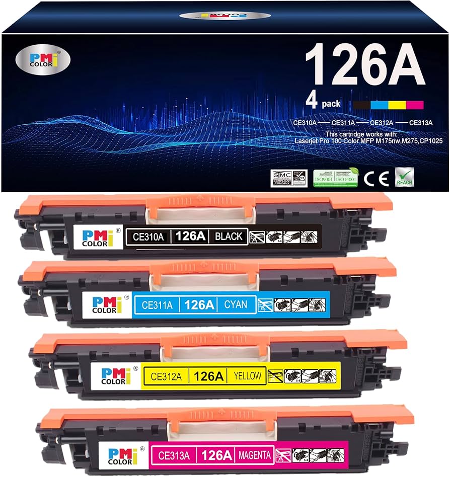 HP 126A - Negro, color (cian, magenta, amarillo)
