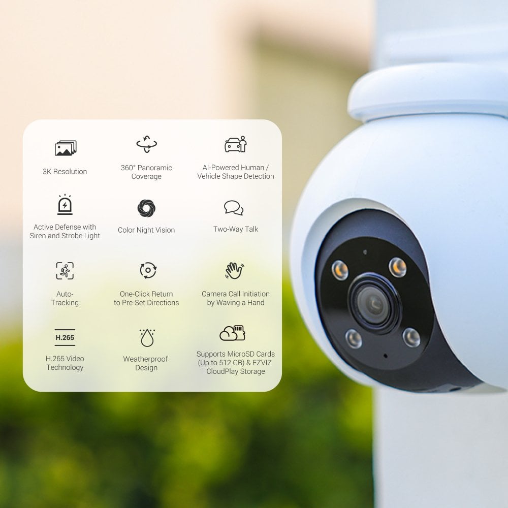 EZVIZ - Network surveillance camera - CS-H8-R100-1J5WKFL