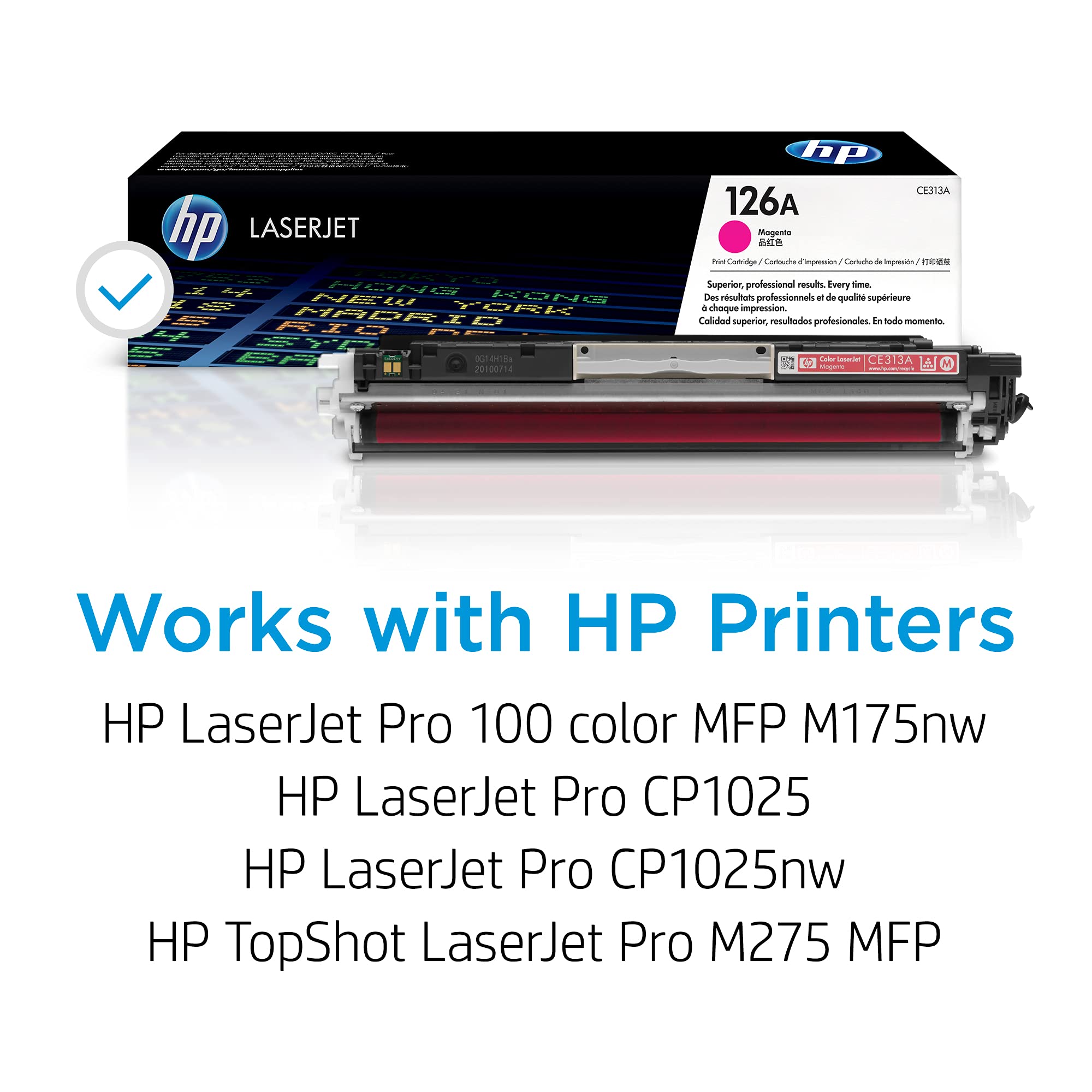 HP 126A - Magenta - original - LaserJet - cartucho de tóner (CE313A) - para Color LaserJet Pro CP1025; LaserJet Pro MFP M175; TopShot LaserJet Pro M275