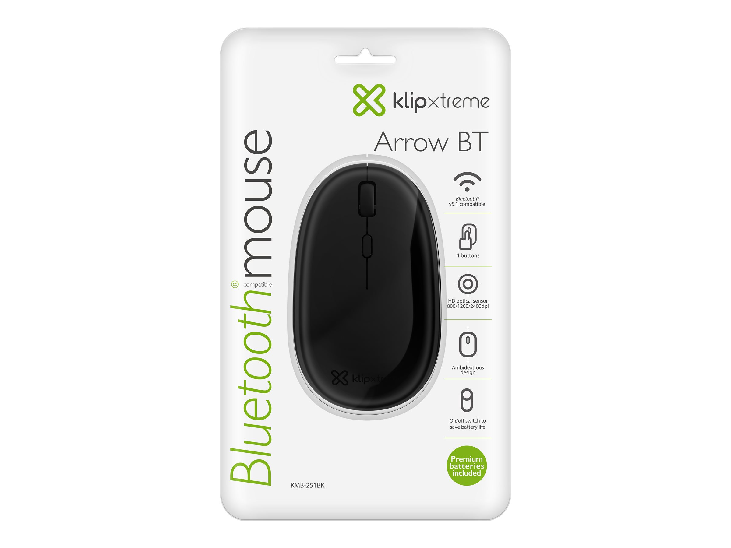 Klip Xtreme Arrow BT KMB-251BK